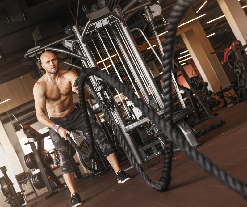 Hockey Player Working Out